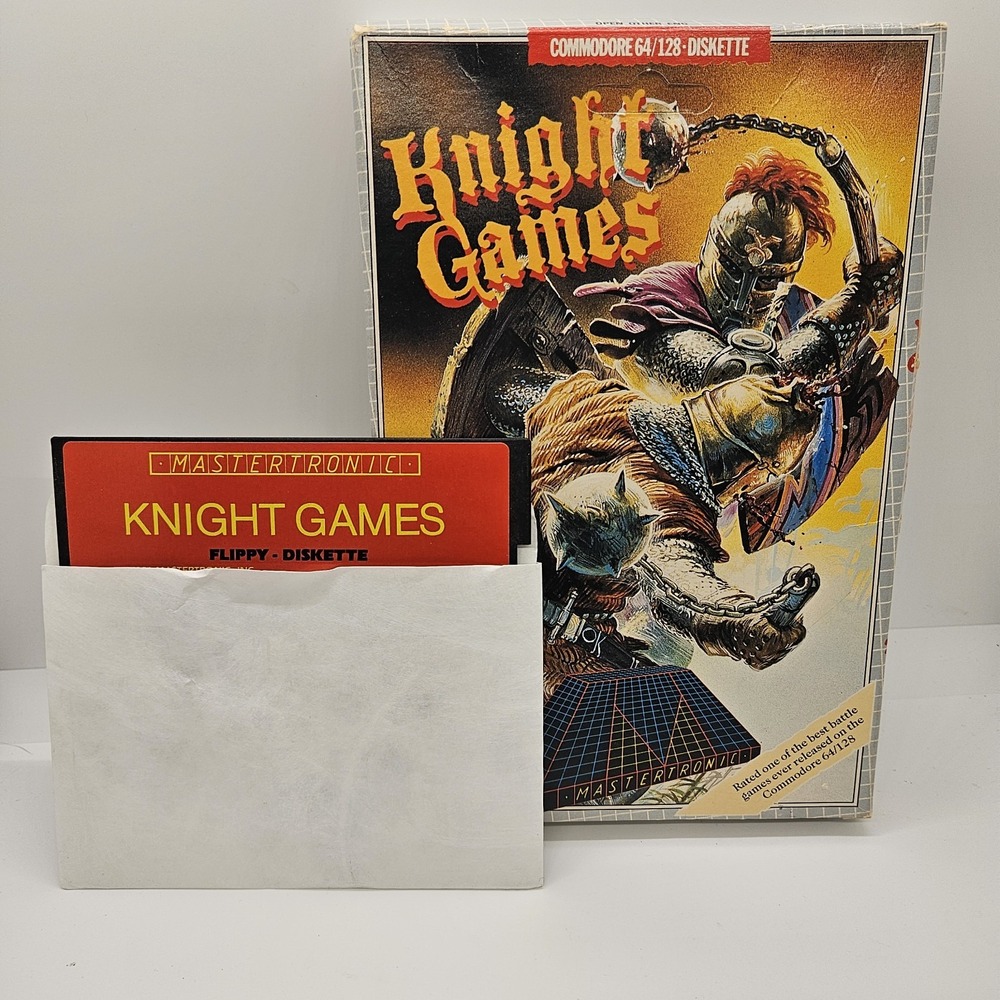 Knight Games Commodore‎ 64/128 Floppy Disk Complete Box Mastertronic Untested